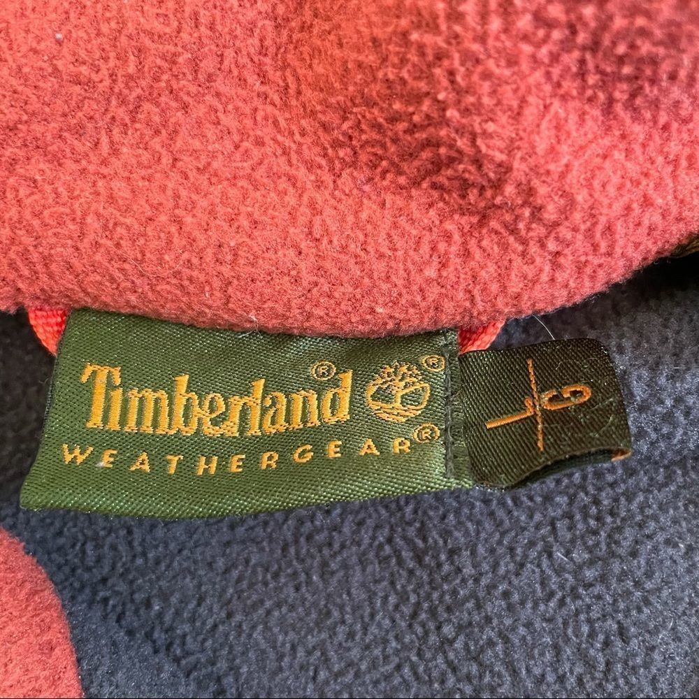 Timberland‎ Orange Fleece Polyester Zip Up Jacket - Picture 8 of 11